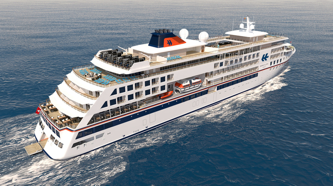 <p><b>5-STJERNERS CRUISESKIP:</b> Det vil bli høy standard ombord på båtene som Vard nå skal bygge.</p>