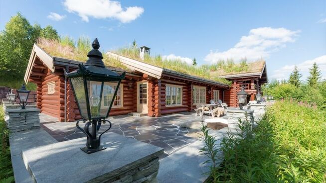 <p><b>I SMØRØYET:</b> Denne Trysil-hytta gjemmer luksusartikler som sylinderformet glassdusj på badet, Gaggenau stekeovn og skiferpeiser.</p>