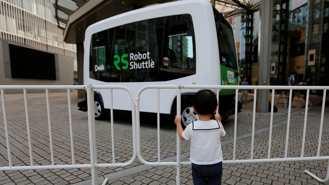 <p>ROBOT: Her er robot-bussen fra Dena.</p>