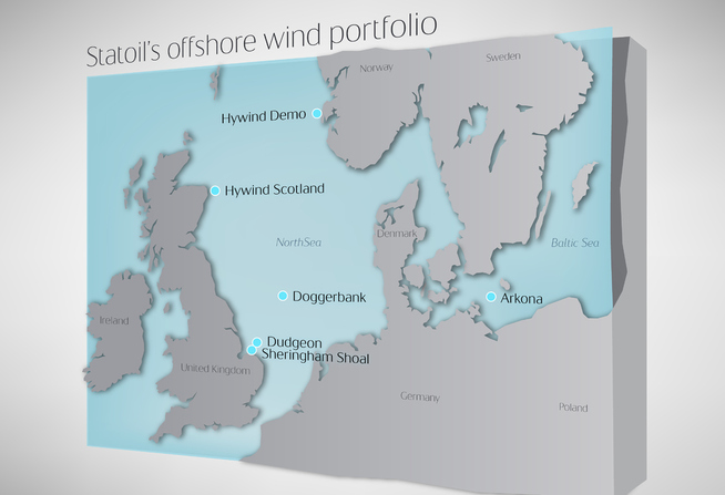 <p><b>FØRSTE I TYSKLAND:</b> Samtlige av Statoils tidligere havvindparker ligger i Storbritannia. Arkona-parken bygges sør for den danske øya Bornholm.</p>
