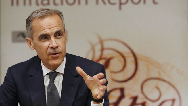 <p><b>STRAMMER TIL:</b> Sentralbanksjef Mark Carney.</p>