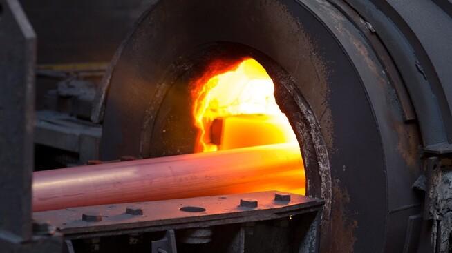 Indiske Tata Steel produserer mye stål i Europa, blant annet her på Corby Works i britiske Northamptonshire.