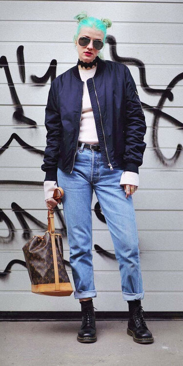 Elise jeans-sak