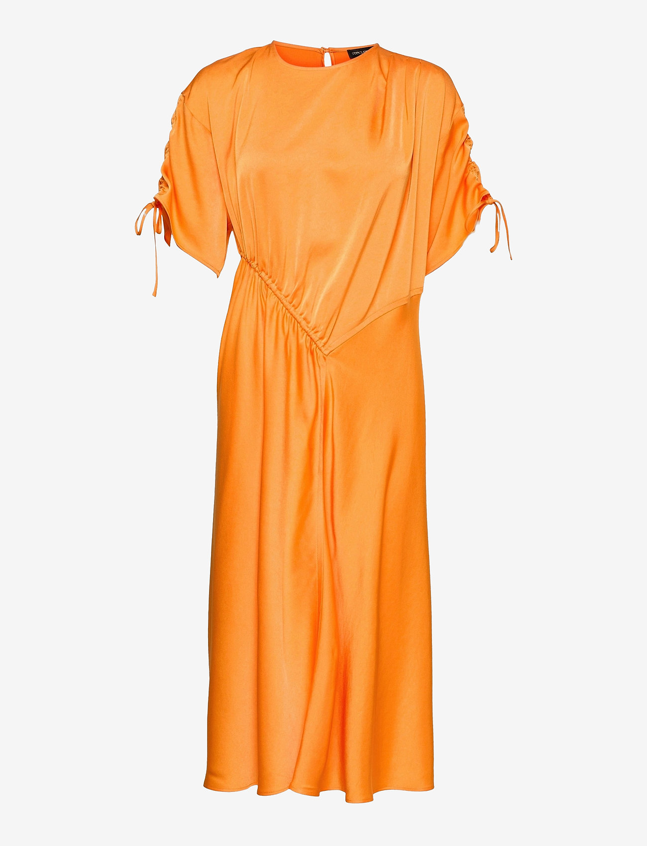 Midikjole i oransje