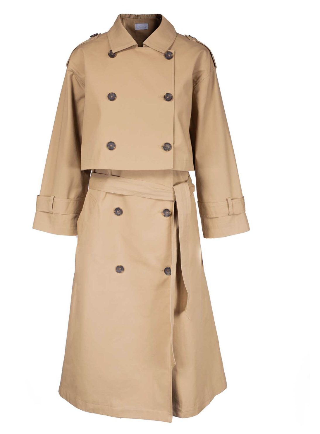 Todelt trenchcoat 