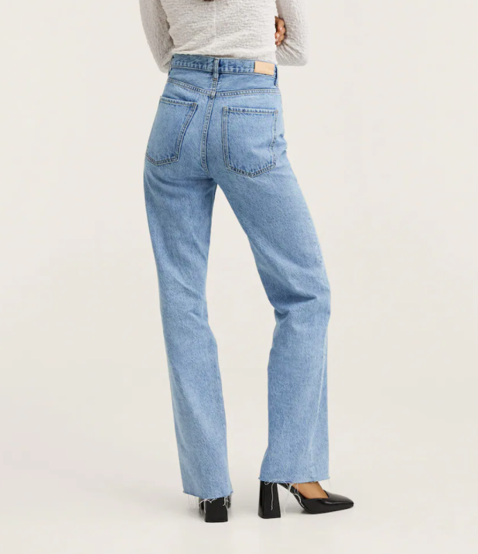 Jeans med vide ben