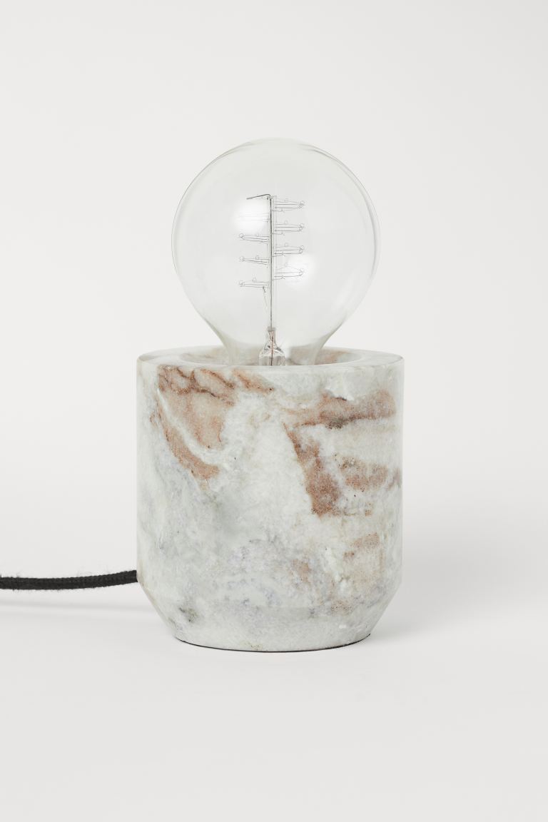 Bordlampe i marmor
