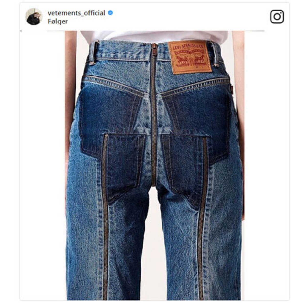 Джинсы Levis с молнией сзади