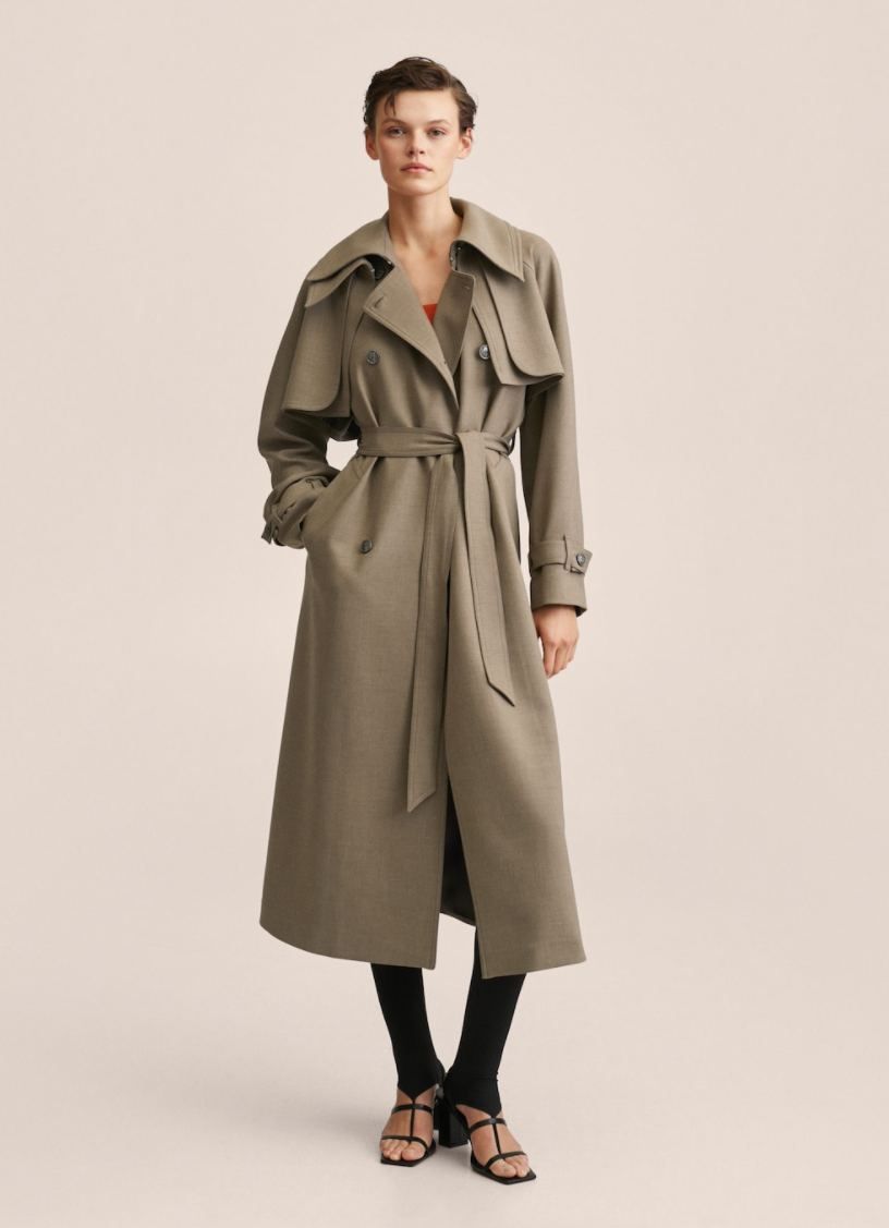 Rå trenchcoat