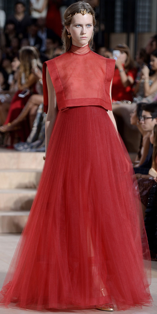 Valentino haute couture fall/winter 2015 rødt