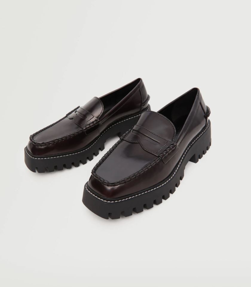 Loafers med kraftig såle