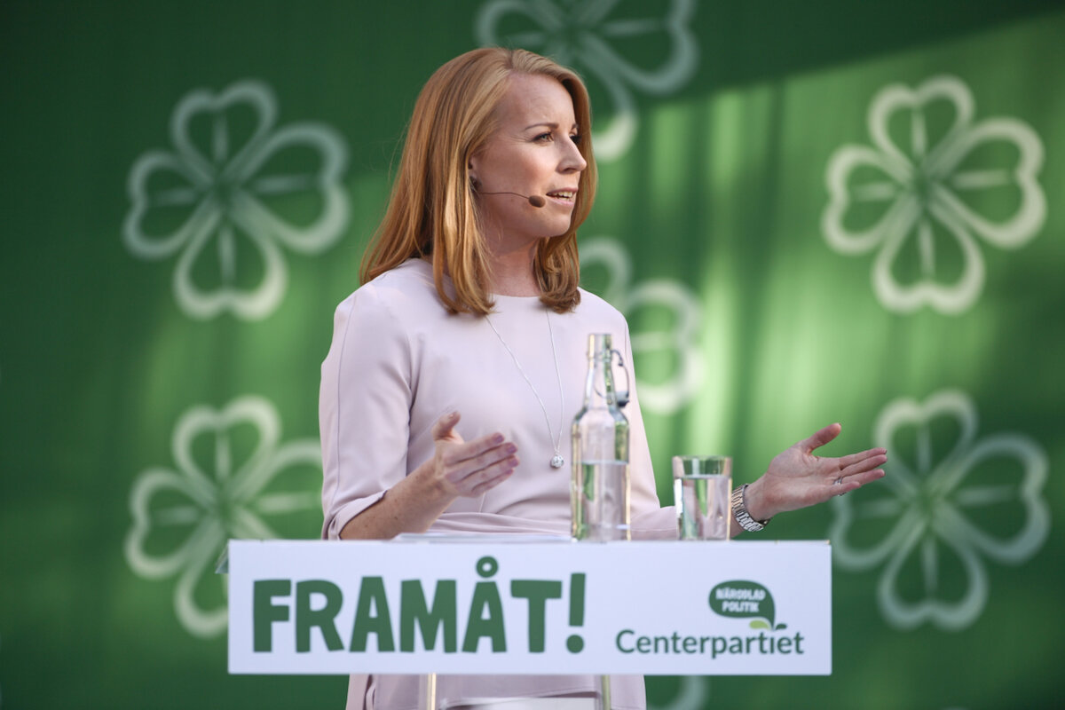 Centerpartiets partileder Annie Lööf