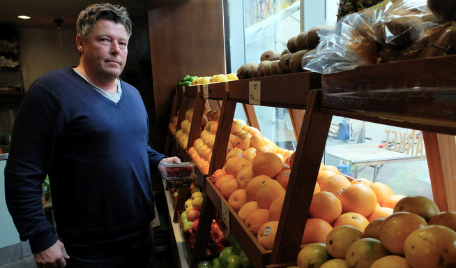 <p>CARLSEN-KOKK: Magnus Forssell på handletur i New York.</p>