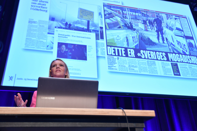 & lt; p & gt; horror: Listhaug user Sweden s & # xE5; called parallel societies such as p & # xE5; unsuccessful integration. & lt; / p & gt;