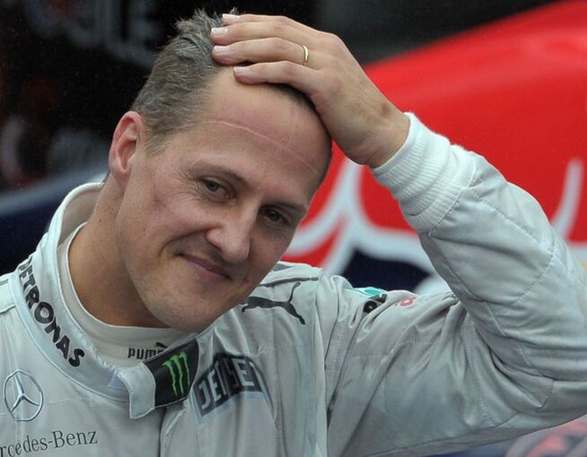 <p>SKADET: Michael Schumacher mot slutten av karrieren, da han kjørte for Mercedes.</p>
