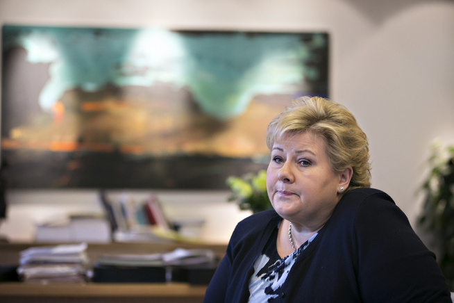 & lt; p & gt; In GRIEF: Prime Minister Erna Solberg. & lt; / p & gt;