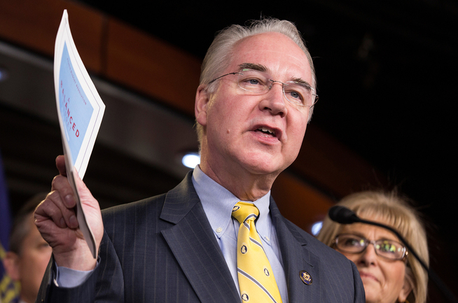 <p>HELSEMINISTER: Tom Price har siden 2015 vært leder for budsjettkomiteen i Representantenes hus.</p>