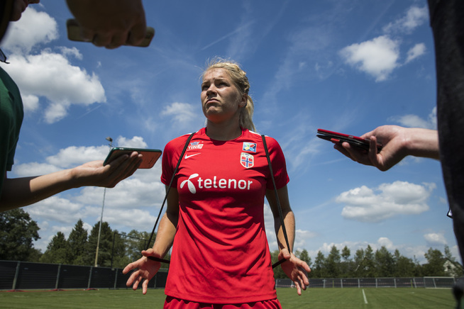 ETTERSPURT: Ada Hegerberg fikk mye medieoppmerksomhet under EM. Hun har fått kritikk for noen av uttalelsene sine under mesterskapet.