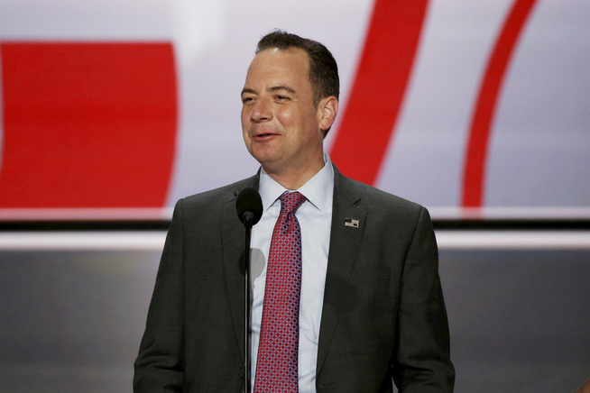 <p>STABSSJEF: Reince Priebus under Republikanernes landsmøte i Cleveland i juli. FOTO: MIKE SEGAR / REUTERS</p>