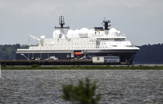 <p>USA-ØNSKET: Norges nye overvåkningsskip «Marjata» fotografert på York-elven i Virginia i USA - der hun ble ustyrt ved en CIA-base. Norges etterretningsvirksomhet i Nordområdene er svært ettertraktet blant allierte.</p>