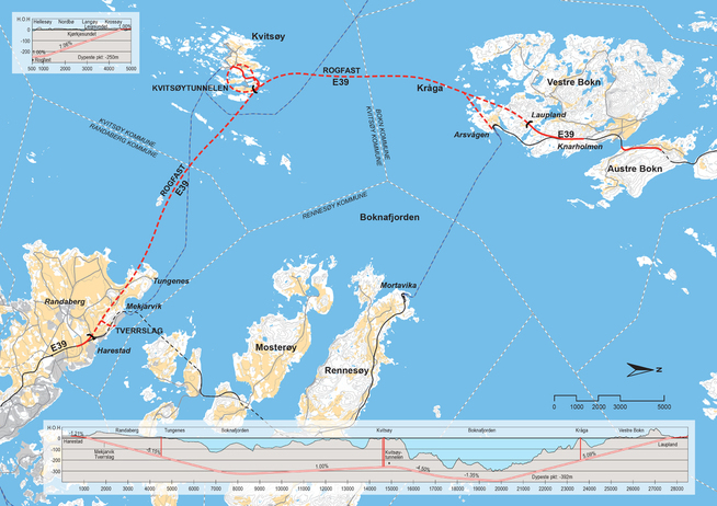 <p>ROGFAST: Her ser du hvor den 27 km lange tunnelen skal gå.</p>