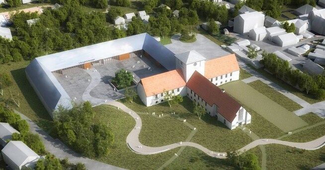 <p/> <p>NUMMER TRE: Tredjeplassen går til konseptet «Favn» av Arkitekturfabrikken i Trondheim. De tre vinnerforslagene skal Statsbygg arbeide videre med.</p>