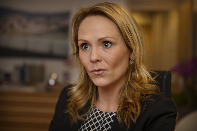 <p>REAGERER: Kulturministeren Linda Hofstad Helleland (H) mener ansettelsen av Hasic er uklok. FOTO: MATTIS SANDBLAD, VG</p>
