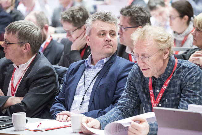 <p>KALLER POLITIKERE FEIGE: Jørn Eggum fra Fellesforbundet.</p>