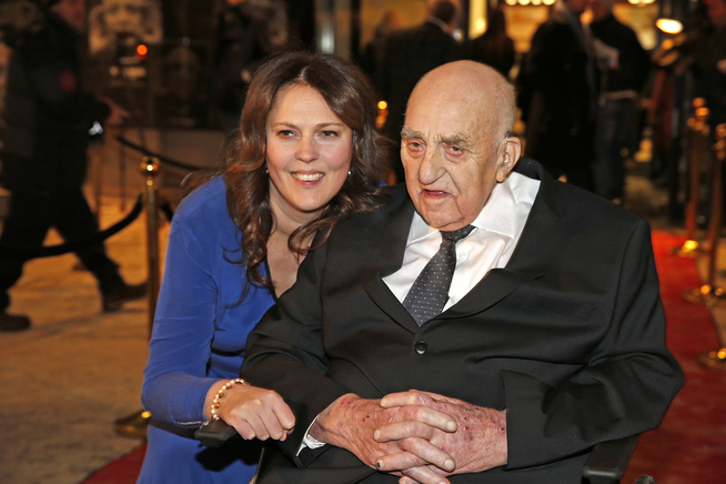 <p>AMANDA-NOMINERT: Margreth Olin og Joralf Gjerstad fra premieren på «Mannen fra Snåsa». Foto:TROND SOLBERG/VG</p>