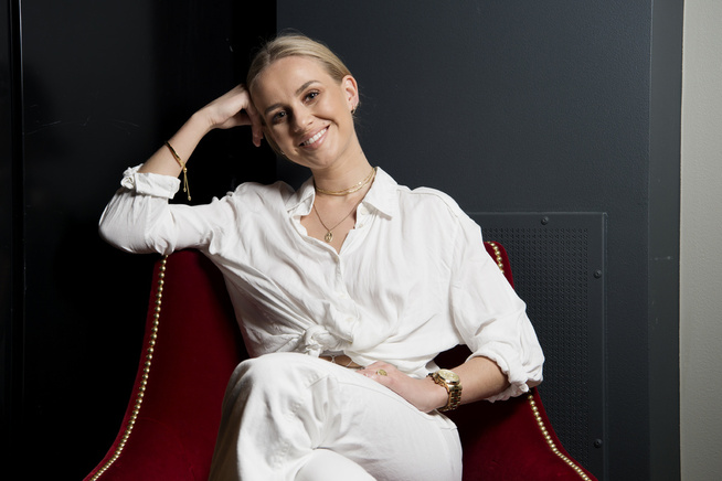 <p>SERIE-KLAR: Anniken Jørgensen avbildet i forbindelse med «Bloggerne» på TV 2.</p>