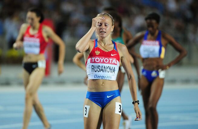 <p>SKIFTET SIDE: Julija Stepanova, tidligere Rusanova, ble dopingtatt som aktiv. Her er hun under friidretts-VM i Daegu i 2011.</p>