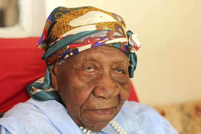 <p>VED GODT MOT: Violet Brown (117) i sitt hjem i Duanvale i Jamaica tidligere denne uken. </p>