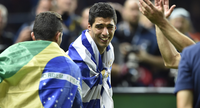 Fotball Champions League finale. Juventus- Barcelona 1-3. Luis Suarez FOTO: BJØRN S. DELEBEKK/VG