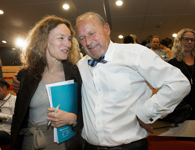 <p>STORT SAVN: Camilla Stoltenberg sier det vil bli et stort savn etter Per Fugelli. Her fra et seminar i Oslo i 2016. </p>