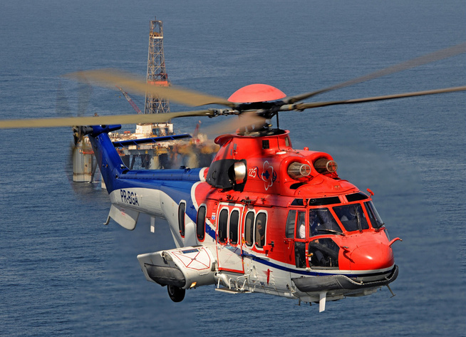 <p>helicopter type: Super Puma H225  helicopter. </p>