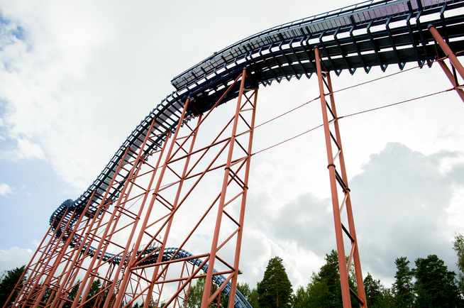 <p>POPULÆR: Roller-coaster ride Supersplash på Daisies outside Oslo.</p>