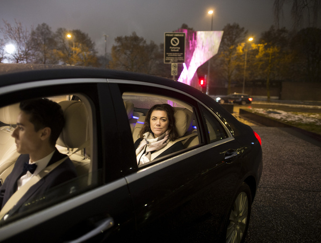 <p>UBER-TILHENGER: Kristin Skogen Lund i en Uber-bil i Oslo, da hun gikk ut i VG og forsvarte den omstride taxi-tjenesten.</p>