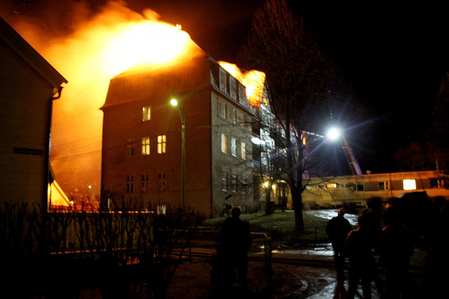 <p>IN FULL GUY: Mandheim reception centers på Rjukan is in full guy. There is a strong wind in the areaåit.</p>