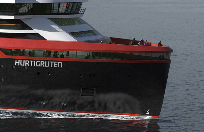 & lt; p & gt; GOOD VIEW: To see Hurtigruten  envisioned that passengers will enjoy the scenery  of the new expedition ships in a view salon that  spans two decks in ships' bow. & lt; / p & gt;