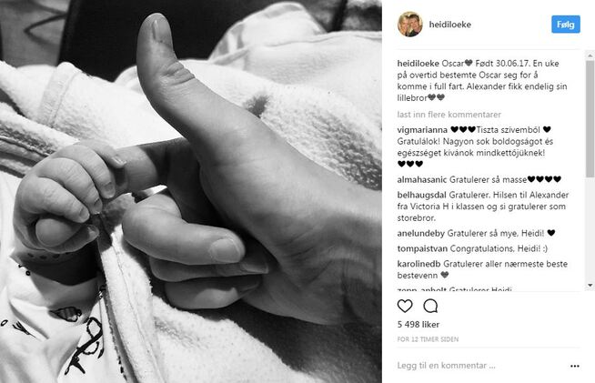 <p>DELTE LYKKEN: Heidi Løke la ut denne meldingen på bildedelingstjenesten Instagram sent lørdag kveld. </p>