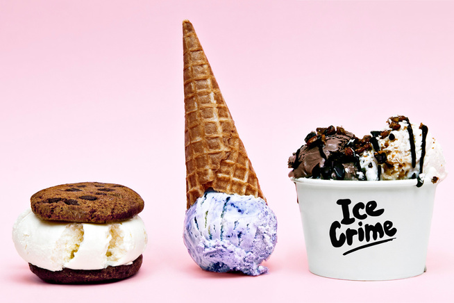 MORSOMME SMAKER: Hos Ice Crime kan du få utfordret is-smaken med nye varianter - eller du kan gå for en skikkelig klassiker.