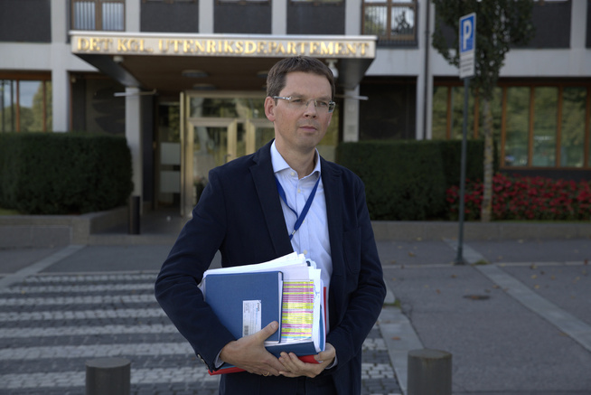 <p>BEKREFTER: Kommunikajonsdirektør i Frode Overland Andersen i Utenriksdepartementet.</p>