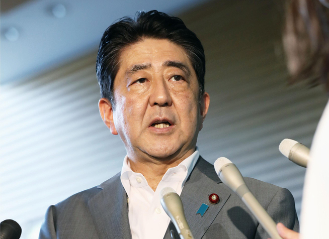 <p>UTILGIVELIG: Japans statsminister Shinzo Abe speaks gikk kraftig ut og fordømte prøvesprengningen som «fullstendig utilgivelig» og «fullstendig uakseptabel».</p>