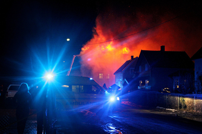 <p>In FULL GUY: Mandheim reception centers på Rjukan is in full guy. There is a strong wind in the areaåit.</p>